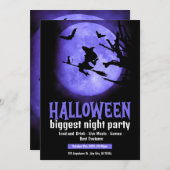 Schau dir dieses Halloween beängstigend an Einladung (Vorne/Hinten)