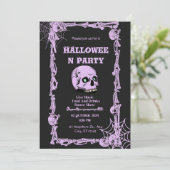 Schau dir dieses Halloween beängstigend an Einladung (Stehend Vorderseite)