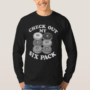 Schau Dir Mein Sechs-Pack-Donut Wortspiel Für Män T-Shirt