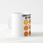 Schau Dir Mein Sechserpack Lustige Pizza _1  Kaffeetasse (Vorderseite Links)