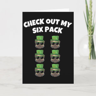 Schau Dir Mein Sechserpack St Patricks Day Fitness Karte