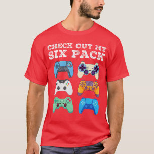 Schau Dir Mein Si-Pack Gamer Lustig Gamers Konsole T-Shirt