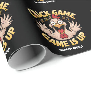 Schau dir nicht das Huhn an Das lustige Spiel  Geschenkpapier