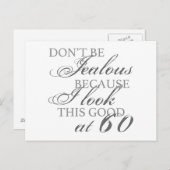 Schau gut 60. Geburtstag Postkarte (Vorne/Hinten)