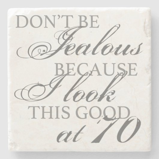 Schau gut 70. Geburtstag Steinuntersetzer (Vorderseite)