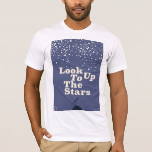 Schau hinauf zu den Sternen Vintage Poster T-Shirt