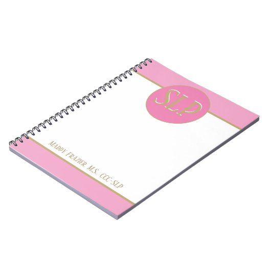 Schau! Individuelles SLP-Spiralnotebook Notizblock (Linke Seite)