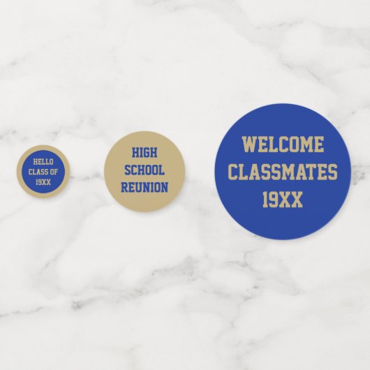 Schau! Klasse Wiedersehen-Tabelle Konfetti (Vorderseiten)