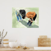 Schau mal, ein Ladybug! Drucken Poster (Küche)