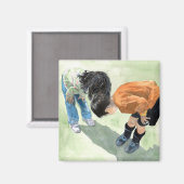 Schau mal, ein Ladybug! Magnet (Vorderseite/Rückseite)