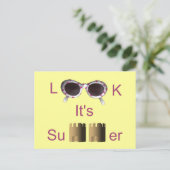Schau mal, es ist Sommer Postkarte (Stehend Vorderseite)