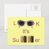 Schau mal, es ist Sommer Postkarte (Vorne/Hinten)