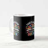 Schau mal, es steht in einem Buch Becher Kaffeetasse (Vorderseite Links)