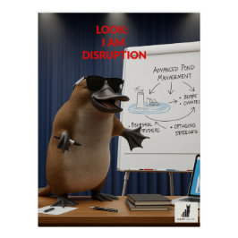 Schau mal, ich störe mich poster