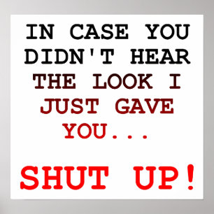 Schau mal nach lustigem Poster. Poster