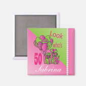 Schau mal, wer 50 ist | 50. Geburtstag Magnet (Vorderseite/Rückseite)