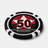 Schau mal, wer 50 ist | 50. Geburtstag Pokerchips (Einzeln)
