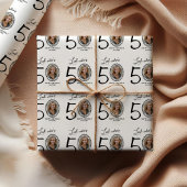 Schau mal, wer 50 ist! Foto Happy Birthday Geschenkpapier Set