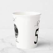 Schau mal, wer 50 ist! Modernes Foto 50. Geburtsta Pappbecher (Rechts)