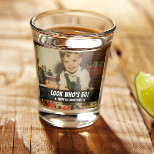 Schau mal, wer 50 Retro-Geburtstagsfeier Favor Fot Schnapsglas