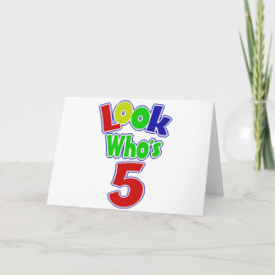 Schau mal, wer 5 ist karte