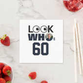 Schau mal wer 60 lustige personalisierte Geburtsta Serviette (Beispiel)
