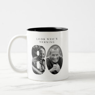 Schau mal, wer 80 wird, 80. Geburtstag Coffee Mug Zweifarbige Tasse