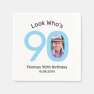 Schau mal, wer 90 ist Foto 90. Geburtstagsfeier Serviette