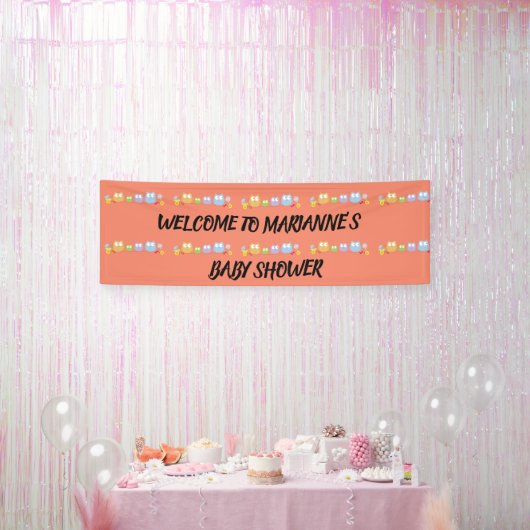 Schau mal, wer ein Baby hat! Banner (Party)