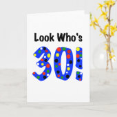 Schau mal, wer ist 30 karte (Gelbe Blume)