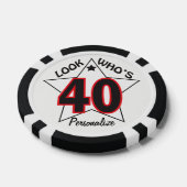 Schau mal, wer ist 40 | 40. Geburtstag Pokerchips (Einzeln)