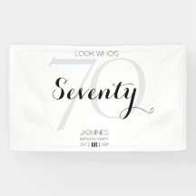 Schau mal, wer siebzig ist 70. Geburtstag Elegant