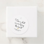 Schau mal, wir binden den Knoten Braut maßgeschnei Geschenkanhänger (Beispiel)