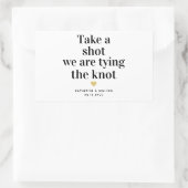 Schau mal, wir binden die Knoten-Gastgeschenk Hoch Rechteckiger Aufkleber (Tasche)