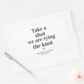 Schau mal, wir binden die Knoten-Gastgeschenk Hoch Rechteckiger Aufkleber (Umschlag)