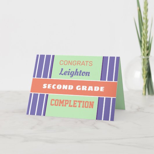 Schau! Maßgeschneiderte Abschlusskarte der zweiten Karte (Vorderseite)