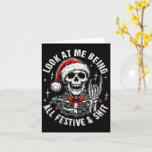 Schau mich an, wie ich ganz festlich und lustig bi karte (Gelbe Blume)