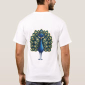 Schau Mich Lustig Pfau T-Shirt (Rückseite)