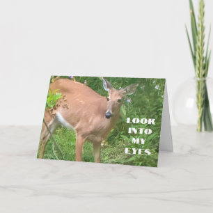 SCHAU MIR IN DIE AUGEN *ALLES GUTE ZUM GEBURTSTAG* KARTE