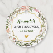 Schau mir zu, wie ich Baby Dusche Sprinkle Kakti S Geschenkanhänger (Rückseite)