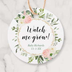 Schau mir zu, wie ich grünes Gold pink eucalyptus  Geschenkanhänger