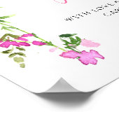 Schau mir zu, wie ich Wildblume Babydusche wachsen Poster (Ecke)