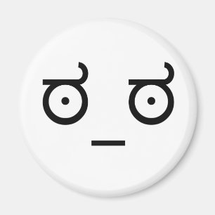 Schau nach Missbilligung. Magnet