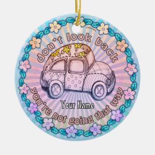 Schau nicht zurück keramik ornament