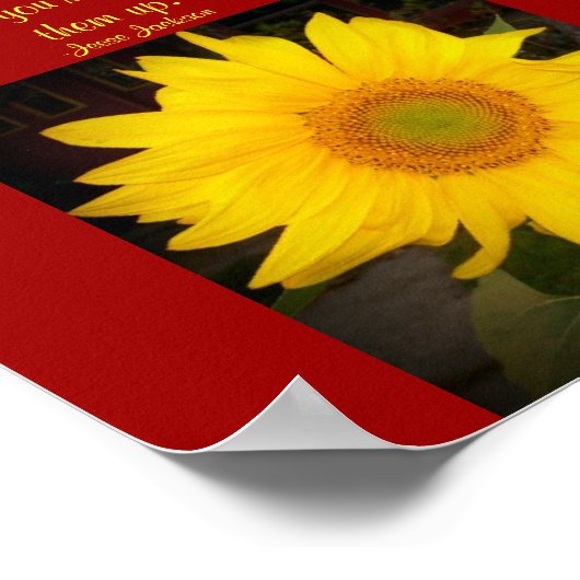 Schau nie nach unten.. Zitat Poster-Jesse Jackson Poster (Ecke)