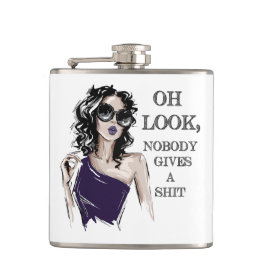 Schau, niemand kümmert sich um flachmann