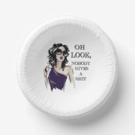 Schau, niemand kümmert sich um pappteller