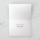 Schau! Phantastische Report Card Glückwunsch! Karte (Innenseite)