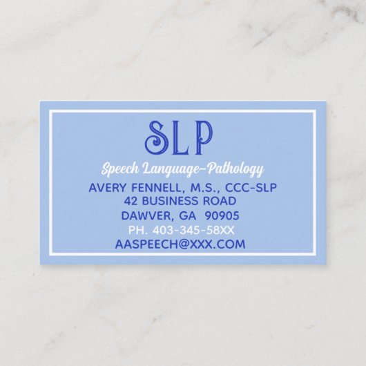 Schau! SLP-benutzerdefinierte Visitenkarten Visitenkarte (Rückseite)