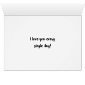 Schau Valentinstag Ich Liebe dir jeden Single Tag! (Innenansicht Horizontal (Unten))